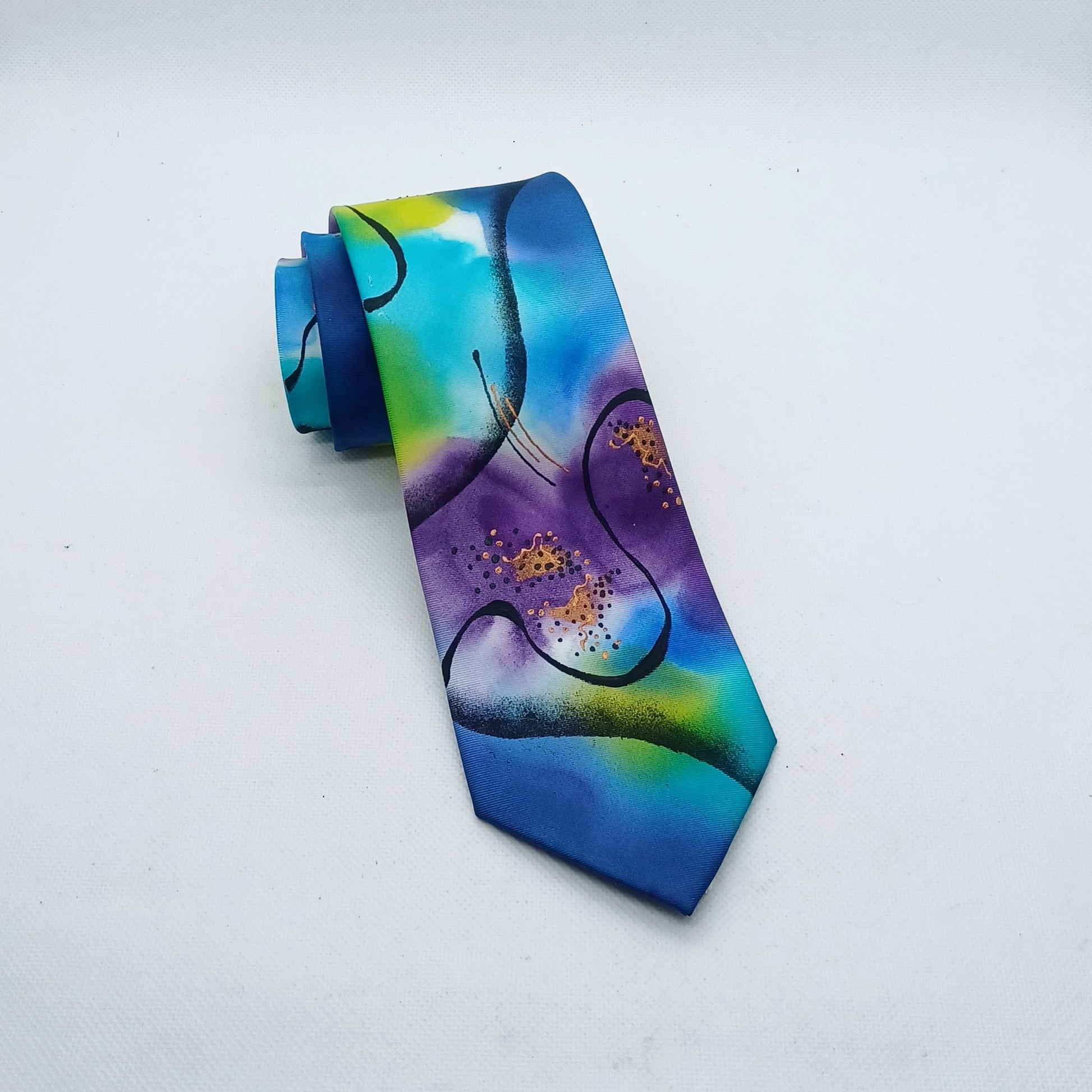 Hand Painted Silk Tie