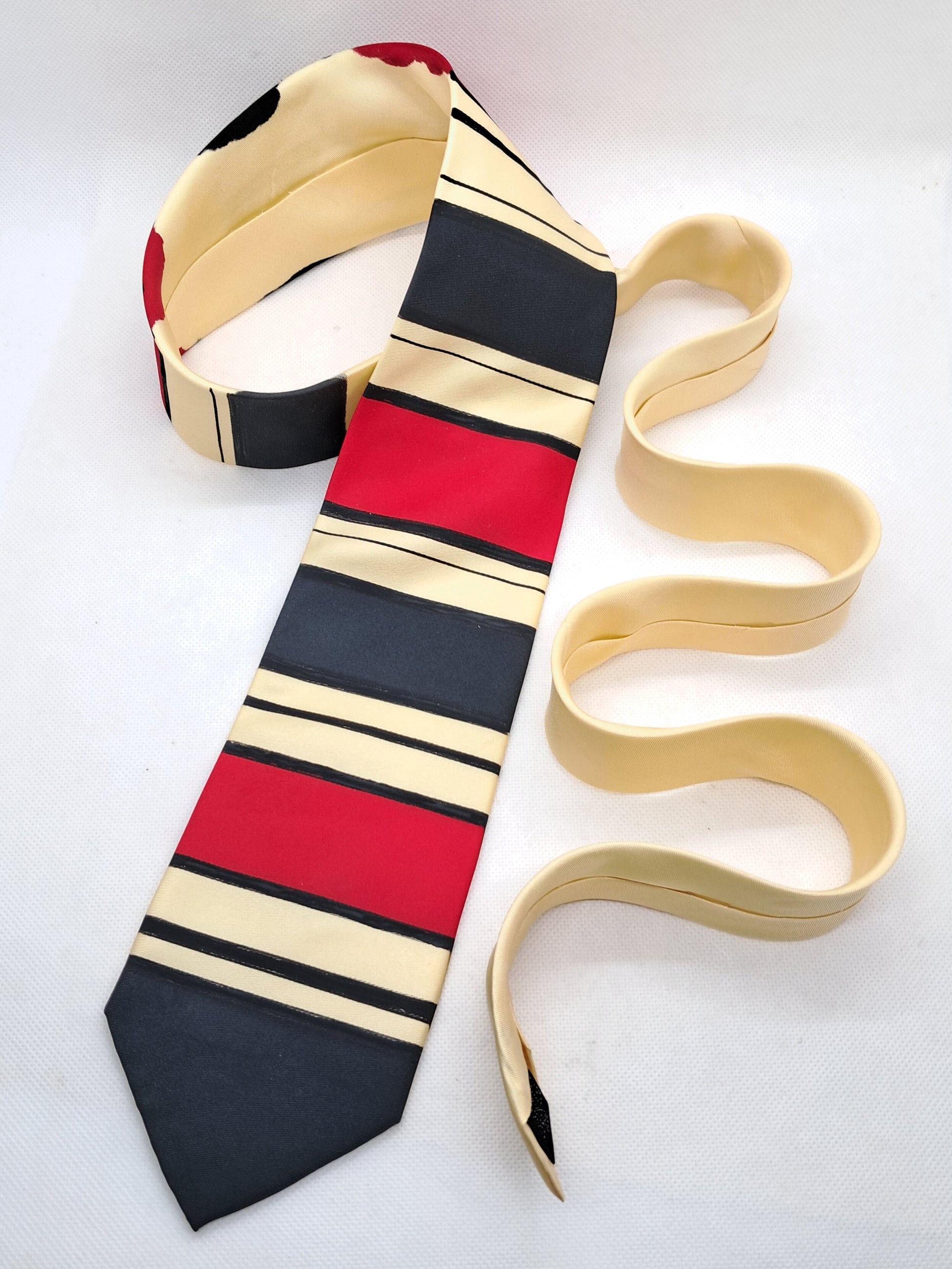 Wide Striped Necktie