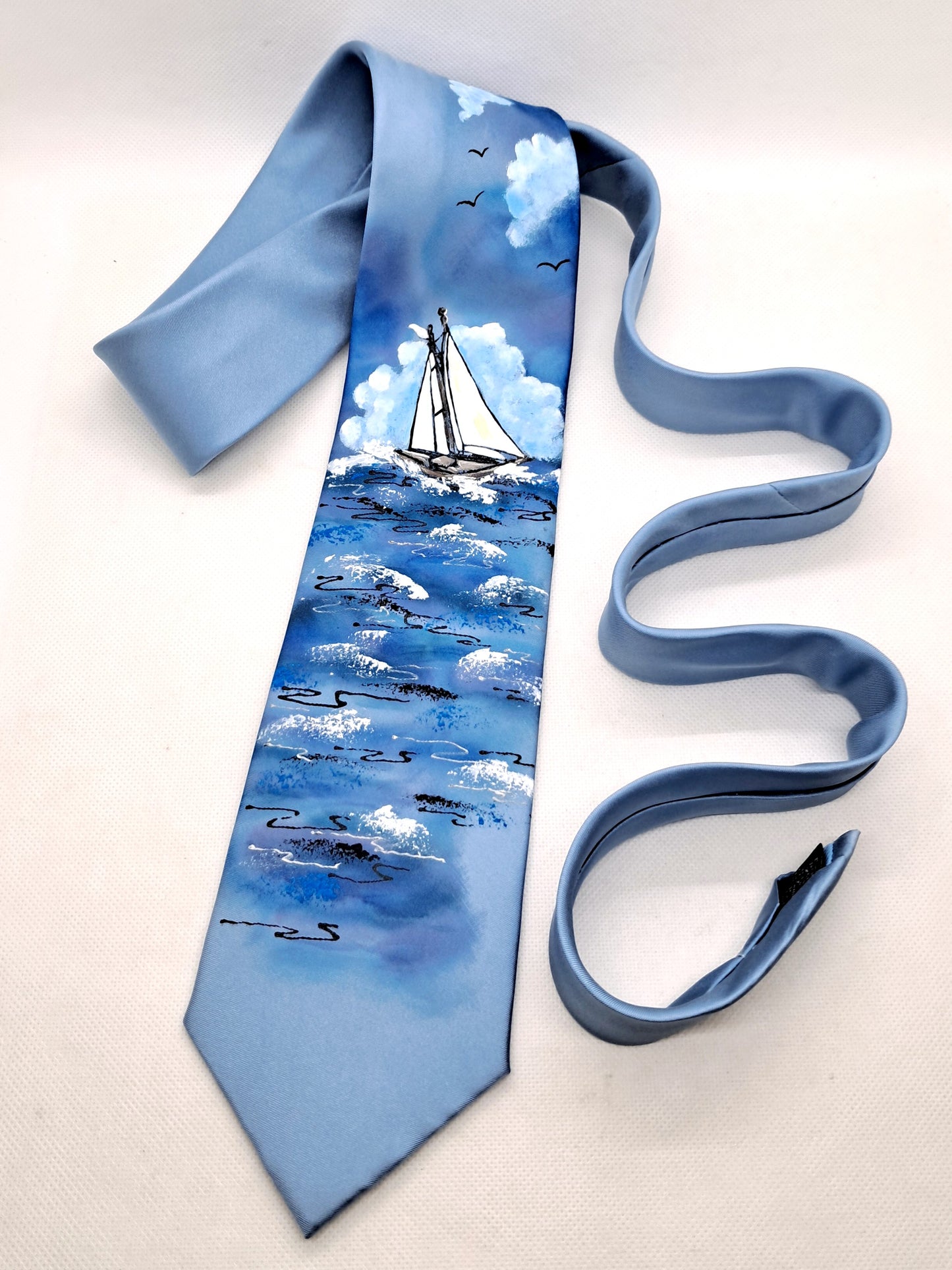 Nautical blue tie