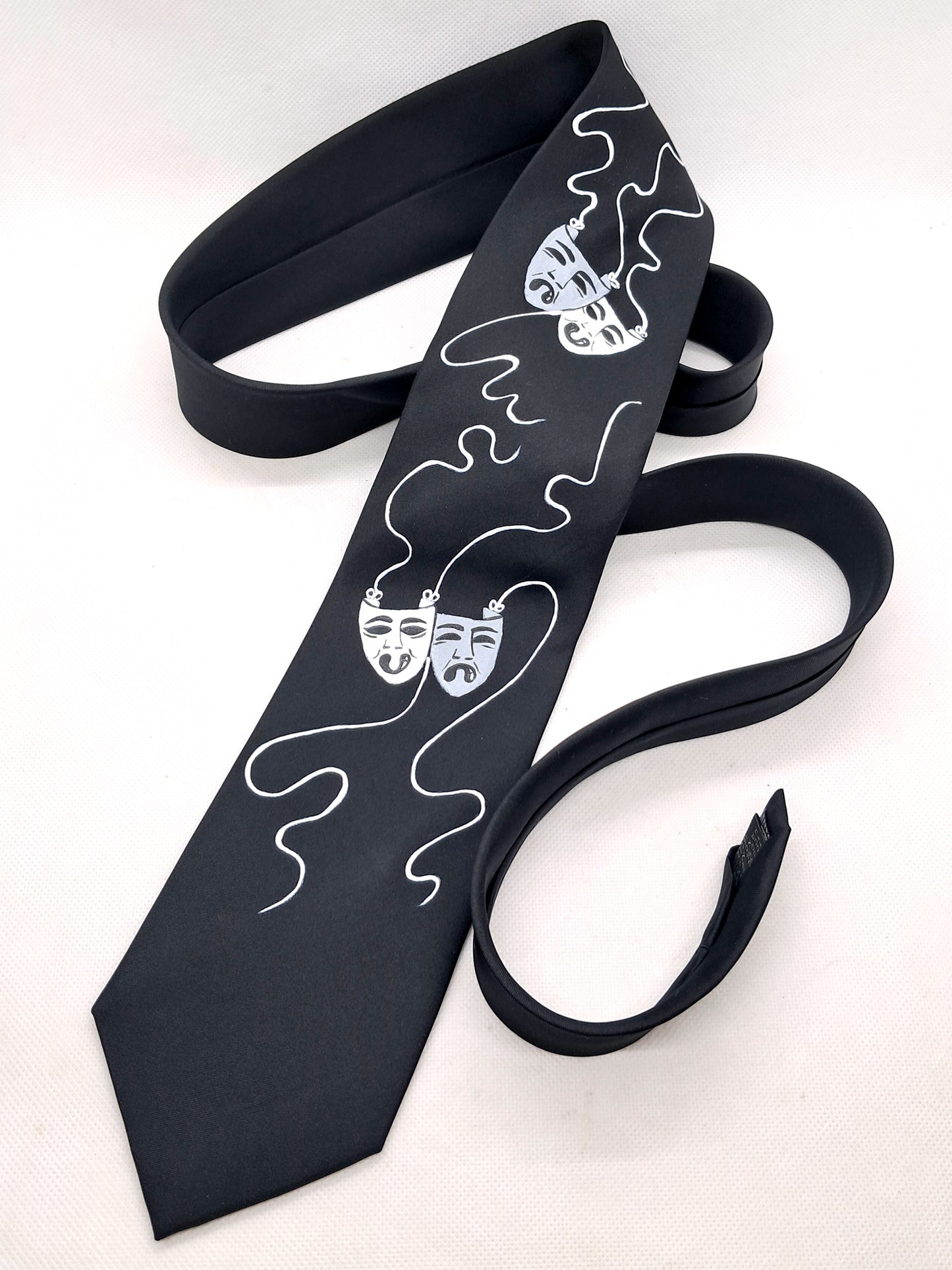 Black and White theatrical necktie