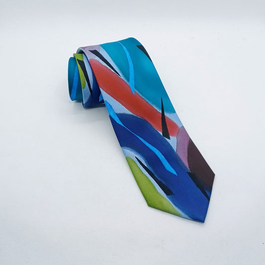 Hand Painted Silk Necktie